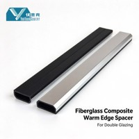 Barre d'espacement en fibre de verre composite à bord chaud 9,5 mm pour double vitrage, verre isolant, insonorisant, écoénergétique, pour appartement