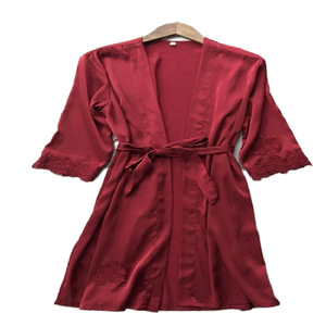 Fuente de productos para el comercio exterior transfronterizo: Conjunto de dos piezas de bata de dormir/pijama para mujer, estilo loungewear, para verano - Product Image 5
