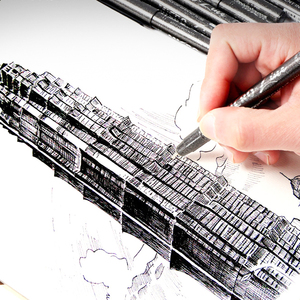 Lettering Penne 8 Size Nero <span class=keywords><strong>Penna</strong></span> di Calligrafia Pennello Marcatori Set <span class=keywords><strong>per</strong></span> I Principianti di Scrittura - Product Image 5