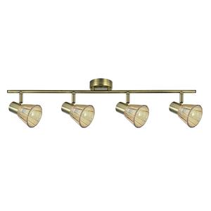 Reglette in pelle 4xe14 16x69,5x8,5 cm - ideale per illuminazione interna e decorazione di spazi. - Product Image 1