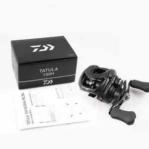 DAIWA TATULA 100, 150 de 200 dos secciones carretes de pesca 7BB + 1RB MAX DRAG perfil bajo carrete de agua salada carrete