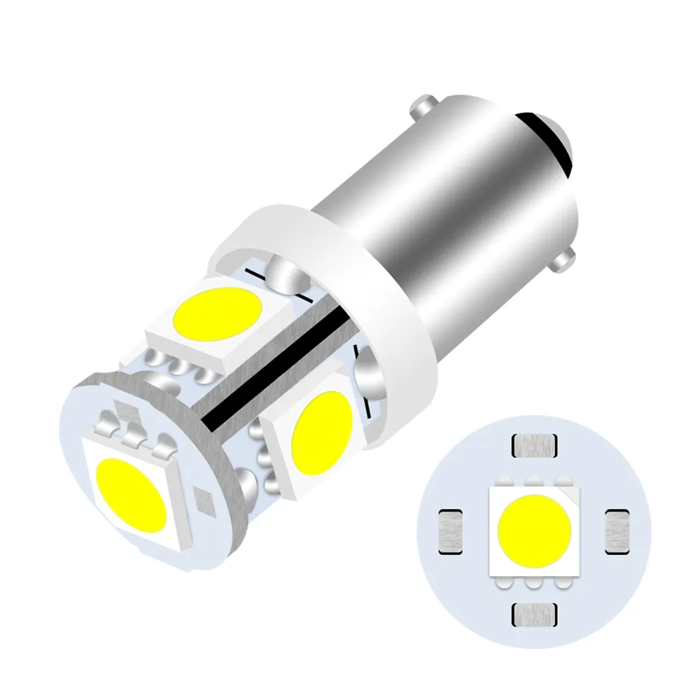 Ba9S T10 LED-Auto licht Ba9s LED-Lampe 12V Anzeige lampe 5 SMD Flugzeug warnleuchte