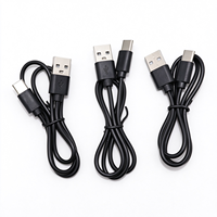 Câble de charge USB Type C 2 cœurs à charge rapide, âme en cuivre, gaine PVC pour batterie externe, écouteurs, appareils numériques, ordinateur et casque audio