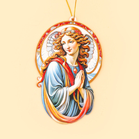 Pendentif de Noël personnalisé de haute qualité avec image religieuse de la Vierge Marie de Jésus, accessoires à suspendre