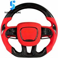 Volant en fibre de carbone pour Dodge Charger Challenger Durango Demon SRT Journey RT Viper Ram TRX SXT Hellcat Scat