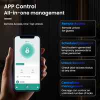 Serrure Intelligente Vidéo-Parlophone avec Déverrouillage par Empreinte Digitale, Contrôle par Application et Mot de Passe via l'Application Tuya - Alliage d'Aluminium pour Portes en Bois, Grade C