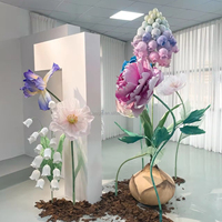 Fleur géante de jacinthe de luxe de haute qualité et écologique pour la décoration de fenêtres et de rues, décoration de mariage, de Noël et du Nouvel An
