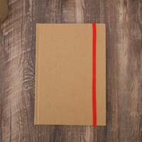 Agenda personnalisable A5 en kraft avec couverture à fermeture à boucle, pour affaires transfrontalières, école et usage quotidien, 2026-2027, idéal comme cadeau