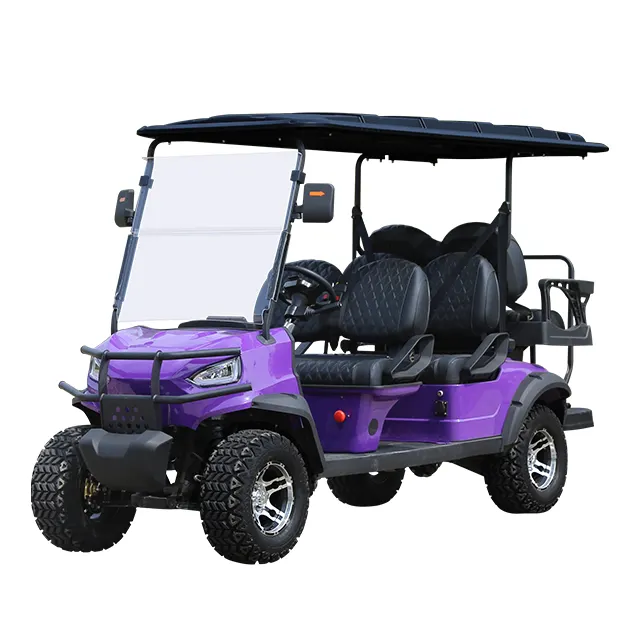 2024 Novo modelo de carrinho de caça elétrico para carrinho de golfe 4 + 2 lugares