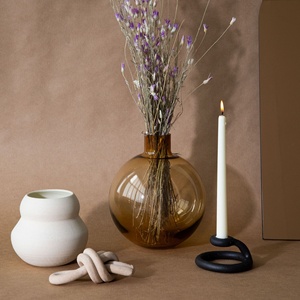 Objets sculpturaux en céramique décoration de table maison blanche ormanent de table en céramique - Product Image 5