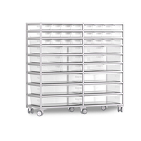 Cabinet pour reptiles en aluminium robuste de la série 45L 2.0, rack d'élevage pour serpents, geckos et dragons barbus
