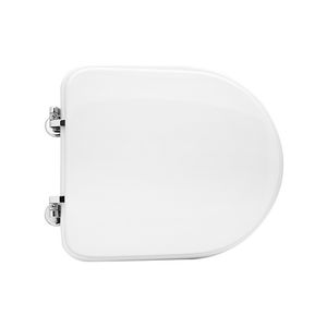 Siège de toilette pour Azzurra Paola Shape 6 Bowl, charnières blanches en boucle - Product Image 1