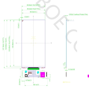 5.5 inch 4K 2160x3840 Mono Màn hình LCD module mipi 5.46 "3D máy in bảng điều chỉnh đơn sắc LCD hiển thị với H-DMI Bảng điều khiển tùy chọn - Product Image 6