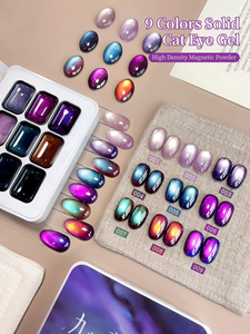9 Couleurs Gel UV Liquide à Base d'Eau Haute Saturation, Effet Patting et Smudge, en Pot, Écologique, pour Usage en Salon et DIY, pour Designers - Product Image 5