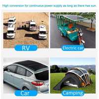 Panneau solaire portable 12W 20W 25W & 35W, étanche, USB 5V DC 12V DC, chargeur pour batterie de voiture, camping, camping-car, maison, mini design mono
