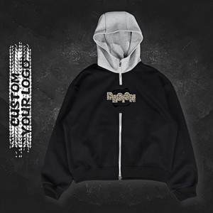 Sudadera con Capucha Personalizada de Alta Calidad para Hombre, Sudadera con Capucha de Algodón Estampada y Bordada, Sudadera con Capucha Extra Grande con Cremallera para Hombre - Product Image 1