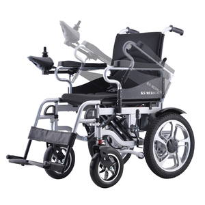KSM-501P Cheap Foldable Wheelchair with 12Ah Lead-acid Battery Powerful <b>Electric</b> Scooter Comfortable Seat for Physical Therapy - Product Image 1