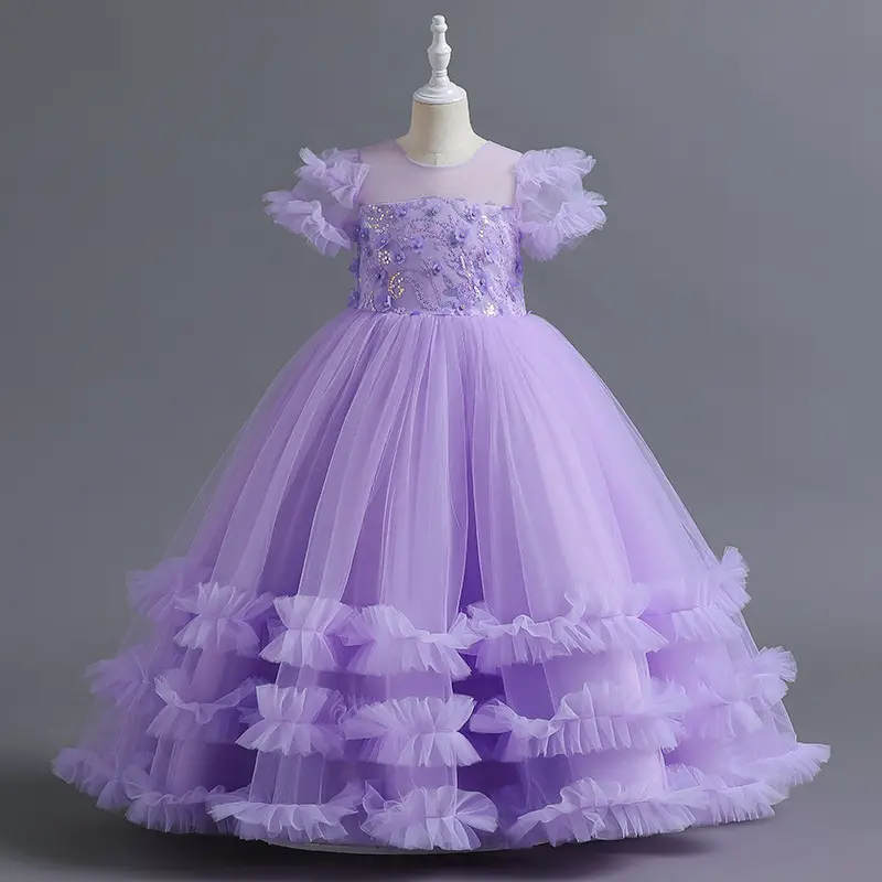 Los vestidos infantiles más vendidos para niñas, vestidos de fiesta, desfile, vestidos de niña de 6 años, princesa para niñas