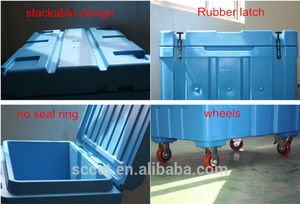 Boîtes isothermes pour glace sèche de 330 L, conteneur de transport pour glace sèche, glacière pour glace sèche, fabriqué à Shanghai - Product Image 3