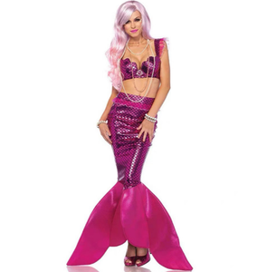 Abito Lungo da Donna Senza Spalline Stile <span class=keywords><strong>Sirena</strong></span> Strega per Costume di Halloween, Abito da Sera per Spettacoli Teatrali - Product Image 2