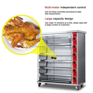 Mesin Panggang Ayam Babi Mesin Panggang Daging Babi Mesin Panggang Putar Elektrik BBQ Grill Arang BBQ Mesin Panggang Ayam Arang - Product Image 6