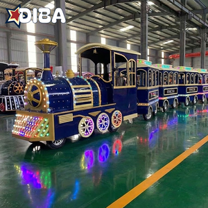 Tren de Paseo Diésel Personalizado para Negocios, sin Rieles, con Efecto de Humo Inodoro, para Centros Comerciales - Product Image 2