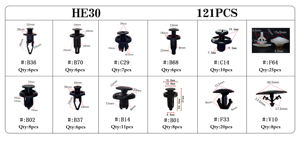 यूनिवर्सल ऑटो बॉडी शील्ड रिटेनर फास्ट क्लिप वर्गीकरण <span class=keywords><strong>123</strong></span> टुकड़े कार क्लिप फास्टनरों सेट - Product Image 3