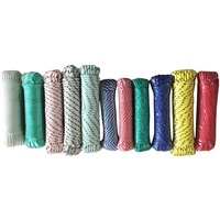 Corde tressée en PE, PP, polyester, nylon, polypropylène, longue durée de vie, vente chaude, 1 mm, 2 mm, 3 mm, 4 mm, 5 mm, 6 mm, 8 mm, 10 mm, 12 mm, 16 mm, 18 mm