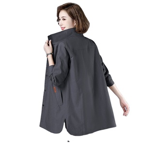 Veste <span class=keywords><strong>coupe</strong></span>-vent fine grande taille pour femme, automne-hiver, pour femmes d'âge moyen - Product Image 5