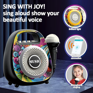 Mini karaoké Machine enfants Portable Blue Tooth karaoké haut-parleur avec Microphone jouet cadeau d'anniversaire pour les filles de 3 à 12 ans - Product Image 3