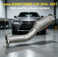 Tuyau de descente thermiquement isolé en acier inoxydable T304 pour Lexus IS200T/IS300 2.0T 2016-2021, montage direct