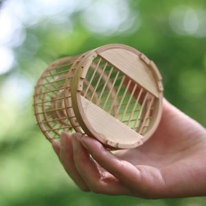 Handmade Bamboo Cricket Cage Polished Natural Decorative Insect Cage For Home Decoration Personal Gift - Product Image 3