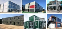 Maisons conteneurs de type X de 20 pieds, maisons conteneurs pliantes en acier pratiques pour la vie urbaine et l'utilisation en appartement