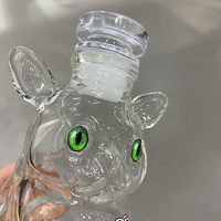 Glazen likeurfles met aangepast logo, 300ml, loodvrij, uniek dierenvormig design, whiskey decanter met luchtdichte stop, voor thuisgebruik