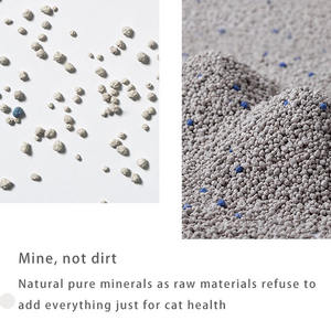 Vente chaude Chine 100% sodium naturel aggloméré rapide boule de sable granule bentonite <span class=keywords><strong>litière</strong></span> pour chat - Product Image 2