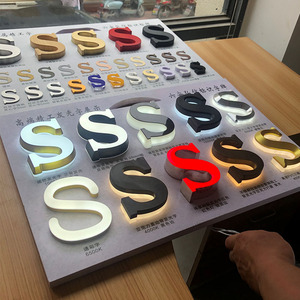 Led Hiển thị Mini 3D thư Neon Logo ký tự phát sáng cho quán cà phê cửa hàng tường nghệ thuật và bệnh viện chiếu sáng trang trí tường - Product Image 6