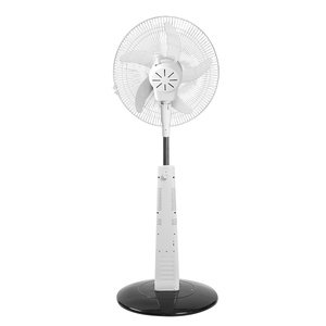 16-Inch Solar Stand Fan Dual <b>Power</b> With LED Light <b>Brushed</b> Motor Digital Gear & Mechanical Control KL-T300A Rechargeable Standing - Product Image 3