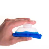 Sac à bouteille d'eau pliable réutilisable DD2903 en PE sans BPA, anti-corrosion, original, idéal pour les voyages en extérieur et la salle de sport