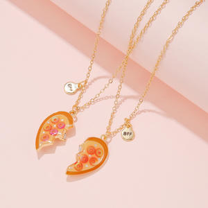 2 unids/set joyería magnética corazón rompecabezas atraer COLLAR COLGANTE para mejor amigo atraer cada encanto BFF Collar para niños - Product Image 2