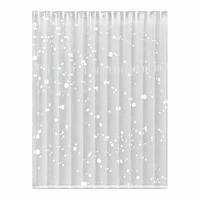 Ultra Clear Fluted Glass Panel with White Dot Pattern Decorative Reeded Glass Partition Wall for Home Office Room Divider