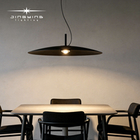 Luminaire suspendu LED rond en aluminium de style nordique pour salles à manger, haute luminosité, anti-éblouissement profond, adapté au salon, à la table basse