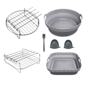Reusable Food Grade Colorful Durable Round Adjustable Collapsile Custom Inch <strong>Silicone</strong> <strong>Air</strong> <strong>Fryer</strong> Pot Liners <strong>for</strong> <strong>Air</strong> <strong>Fryer</strong> - Product Image 3