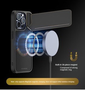 DUX DUCIS Rafi <span class=keywords><strong>II</strong></span> Series contraportada para Galaxy S24 s23 ranura para tarjeta de cuero de carga inalámbrica para <span class=keywords><strong>iPhone</strong></span> 15 16 <span class=keywords><strong>Pro</strong></span> soporte de billetera - Product Image 5