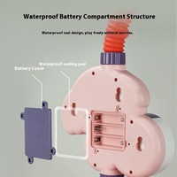 Jouet de bain électrique en forme d'éléphant pour enfants, unisexe, pour les enfants de 2 à 4 ans, en plastique durable