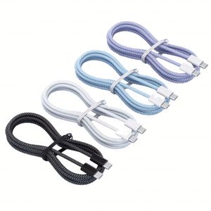 1M 2M 60W Braided Charger <b>Cable</b> <b>Type</b> <b>c</b> to <b>Type</b> <b>C</b> for Phone 15 16 Fast <b>Charging</b> Data <b>Cable</b> for Phone 15 Pro Max USB-<b>C</b> <b>Cable</b> - Product Image 1