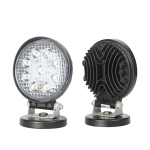 Haut de <span class=keywords><strong>voiture</strong></span> Conduit <span class=keywords><strong>Feux</strong></span> de Travail personnalisé <span class=keywords><strong>symbole</strong></span> étanche 27W Ronde Led Lampe Camions Lumières 2000LM Haute Lumens Lampe 27W - Product Image 5