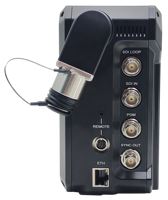 Convertidor de Fibra Óptica SDI de 12g con Entrada y Salida SDI, Cable SMPTE, Fuente de Alimentación, Ethernet, Intercomunicador, Tally Remoto
