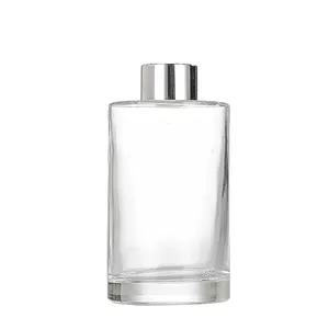 Fleur Verre Diffuseur Bouteille Diffuseur Pots Aromathérapie Conteneur Parfum Accessoires Avec Couvercle En Liège Logo Personnalisable