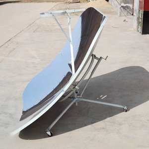 Four solaire <span class=keywords><strong>parabolique</strong></span> portable pliable en aluminium de 1500W à haute efficacité, cuisinière sans fumée pour le camping d'urgence, liée à l'énergie solaire - Product Image 2