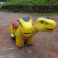 Centre commercial parc d'attractions électrique tour motorisé sur marche robot animatronique tour dino dinosaure tour